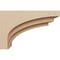 Ekena Millwork 6"W x 18"D x 12"H Classic Rockford Rough Cedar Woodgrain TimberThane Corbel, Primed Tan CORUR06X18X12ROCRCPR - alternate 3